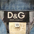 ディーアンドジードルチェアンドガッバーナ D&G DOLCE&GABBANA トルコ製 デニムジャケット Y2K レディース JPN:XS